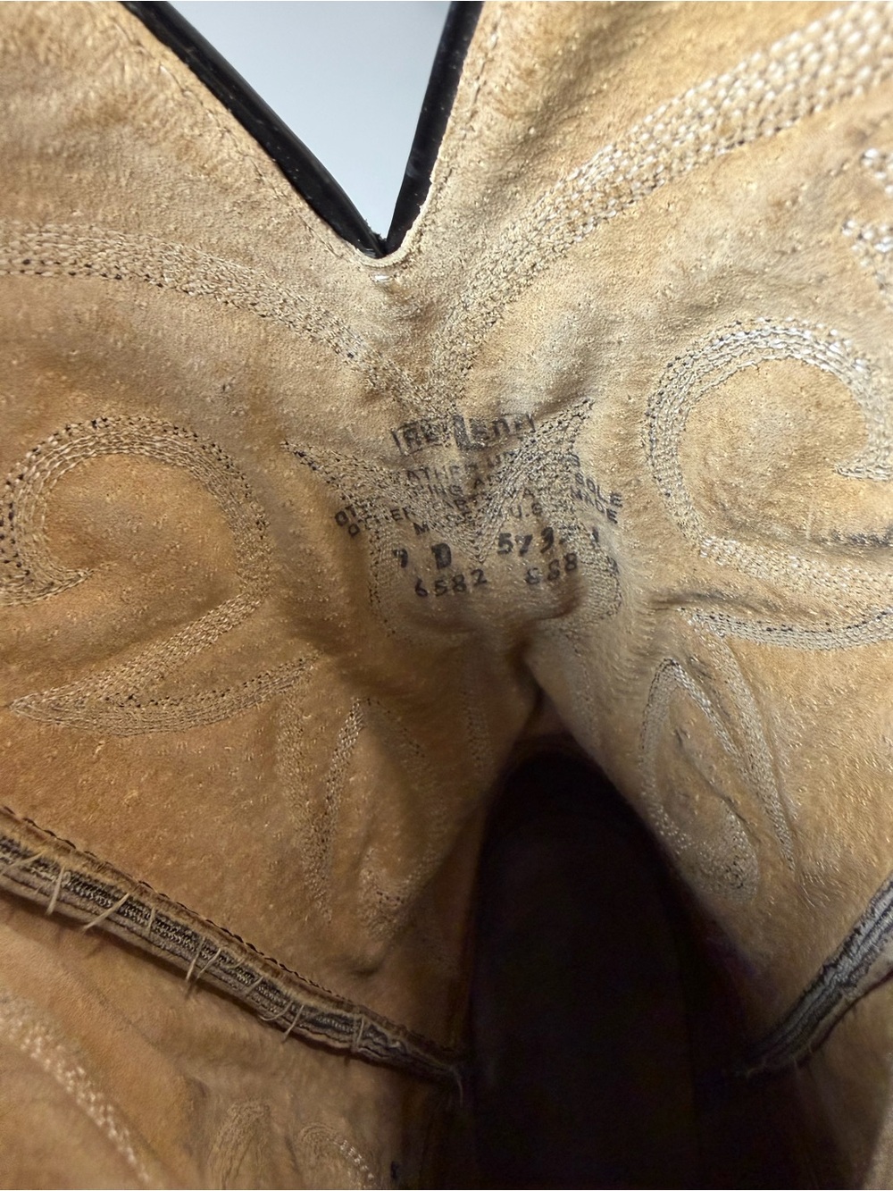 Vintage Abilene Men’s 9.5D Gray Elephant Print Leather Cowboy Boots USA - Picture 9 of 9
